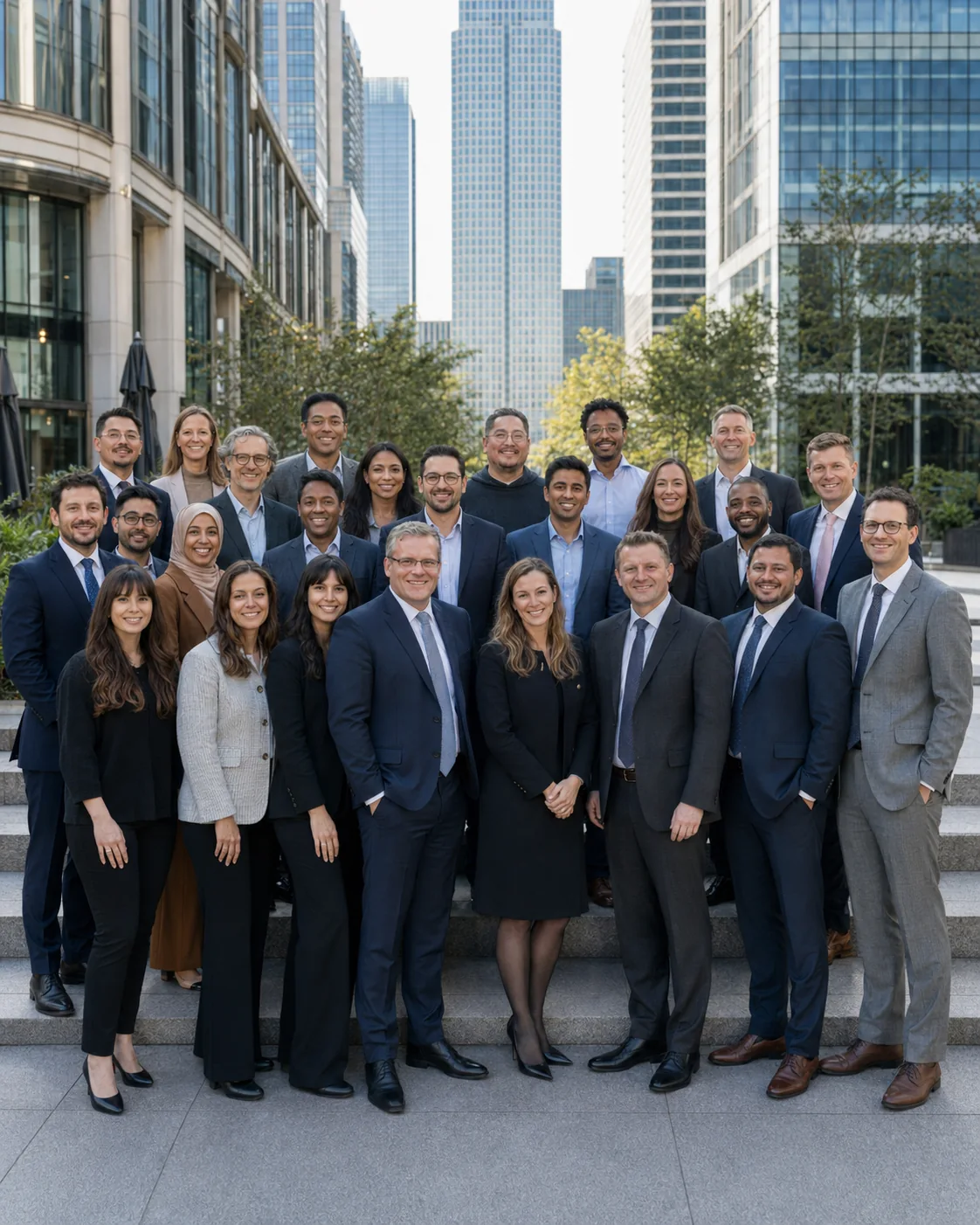 Bid Champions staff and specialist partners photographed together