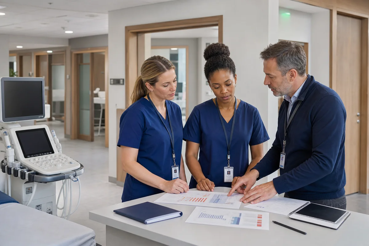 Professional delivery context for £7m+ multi-site nhs ultrasound contract win