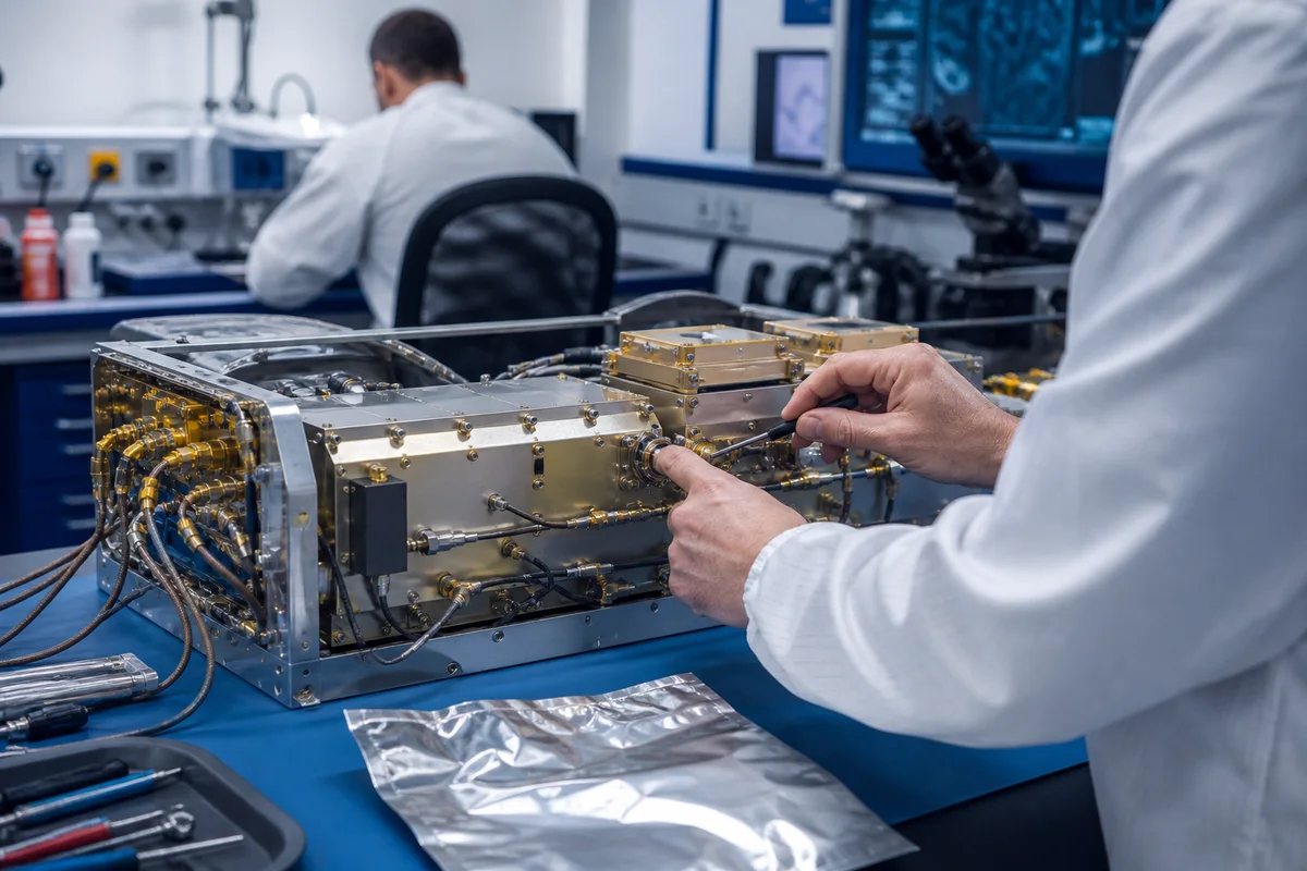 Editorial delivery context for £7m+ private-sector award for specialist radio-frequency hardware for satellite communications