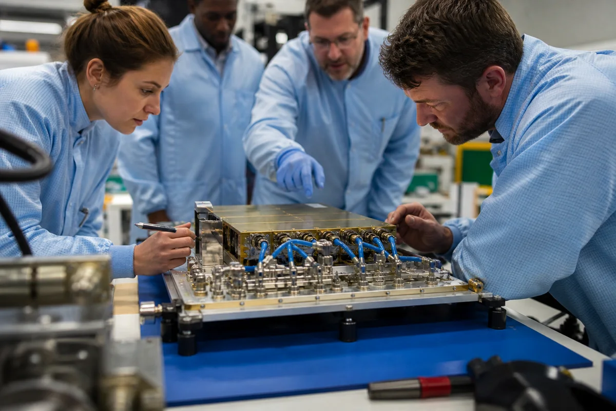 Editorial delivery context for £5m+ private-sector award for qualified radio-frequency hardware for a satellite constellation