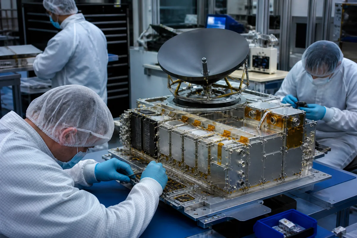 Editorial delivery context for £45m+ private-sector award for specialist radio-frequency hardware for satellite communications