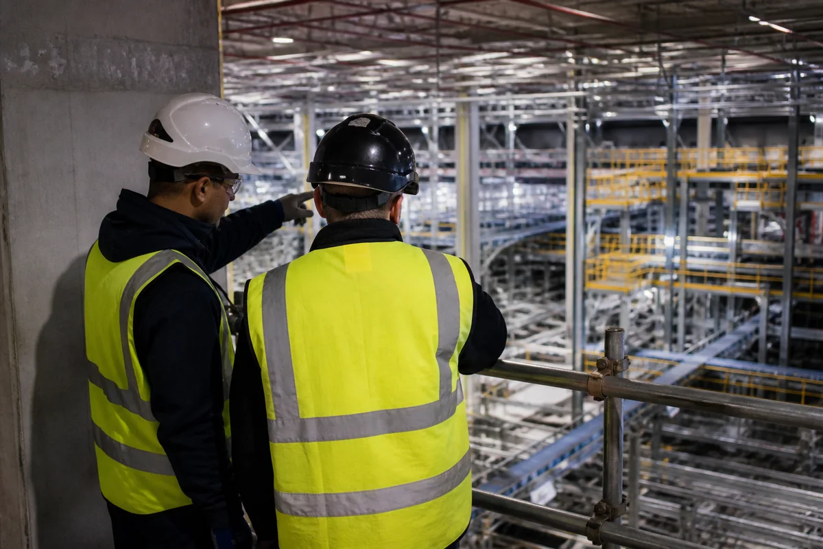 Editorial delivery context for £15m+ private-sector award for specialist fit-out of an automated fulfilment facility