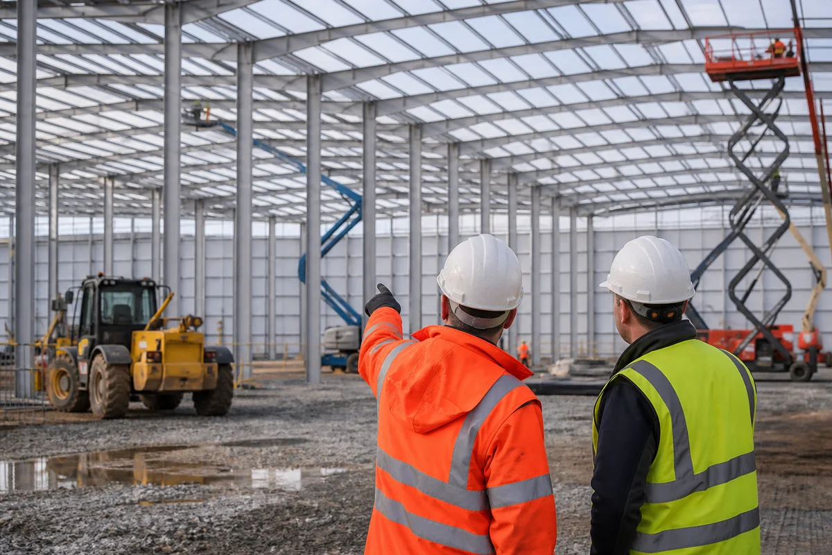 Editorial delivery context for £25m+ private-sector award for design and construction of a major industrial warehouse