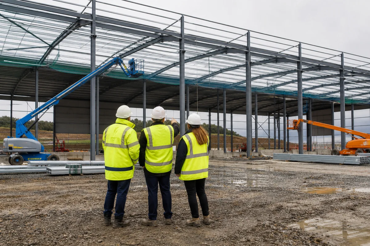Editorial delivery context for £30m+ private-sector award for design and construction of a major industrial warehouse