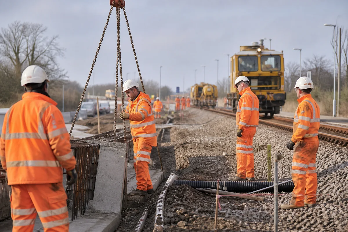 Editorial delivery context for £100m+ private-sector award for major infrastructure works for a strategic rail-freight logistics site