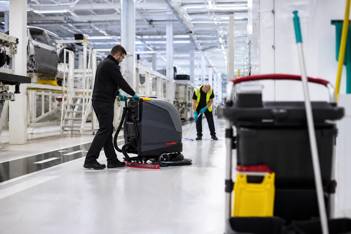 Editorial delivery context for £25m+ private-sector renewal for cleaning and environmental services at a luxury manufacturing estate