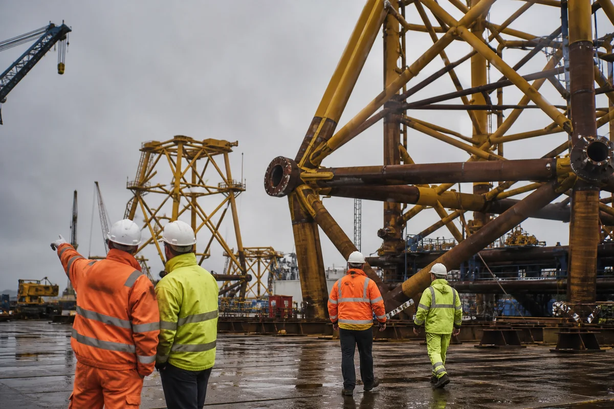 Editorial delivery context for £25m+ private-sector award for fabrication of jacket foundations for an offshore wind programme