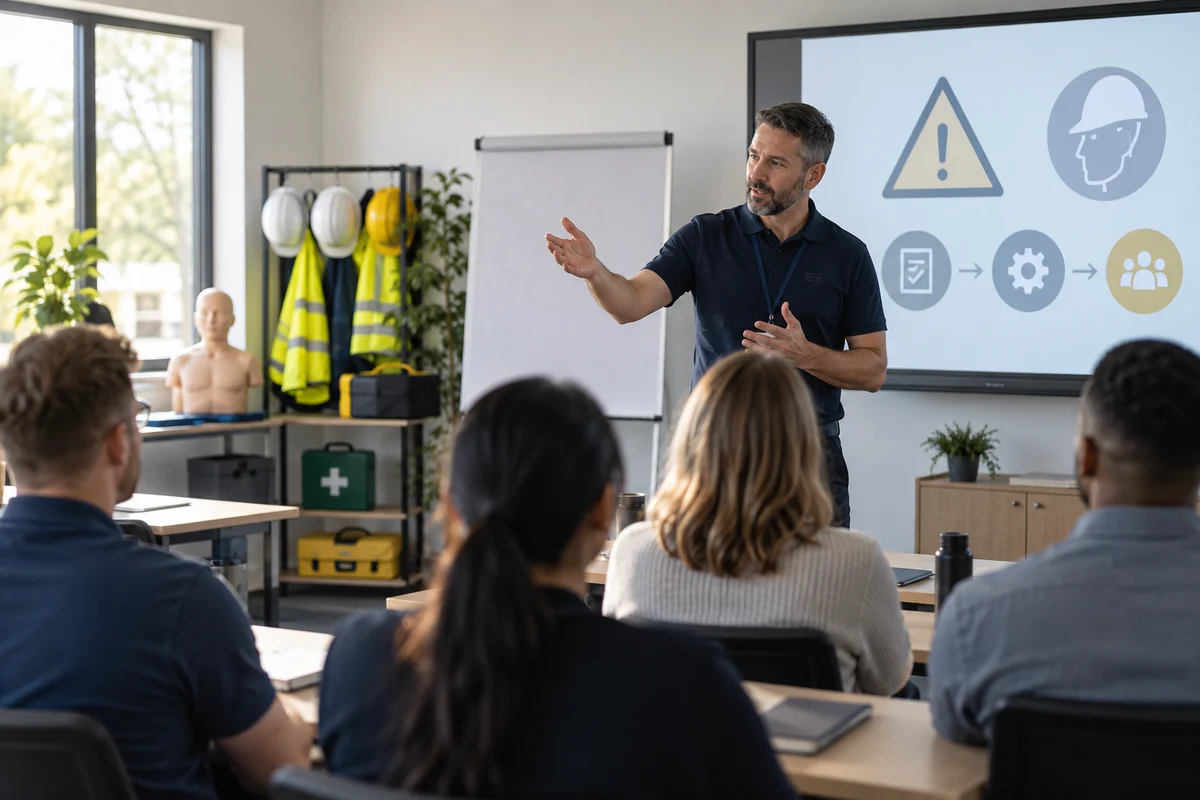 Editorial delivery context for 3-year term for a sole trader delivering specialist safety training