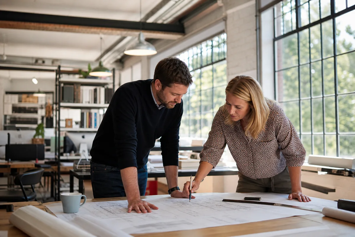 Professionals working in architecture, planning and design
