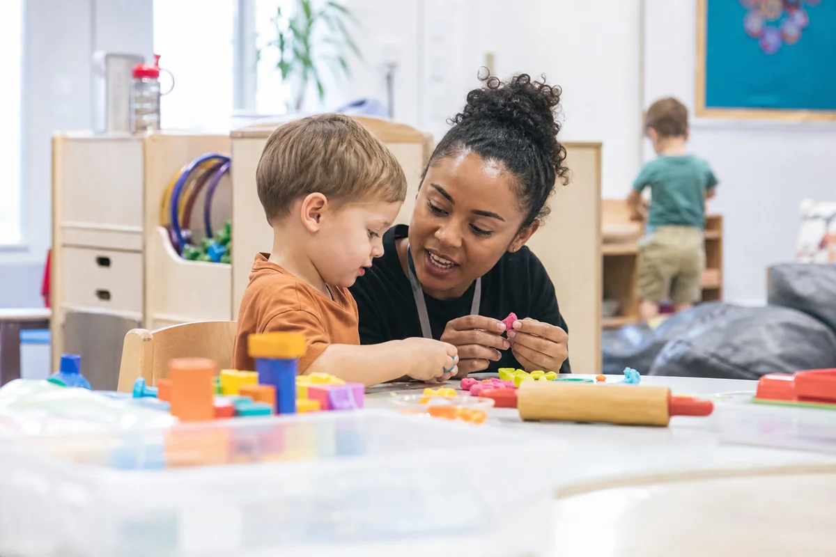 Professionals working in children's services and childcare