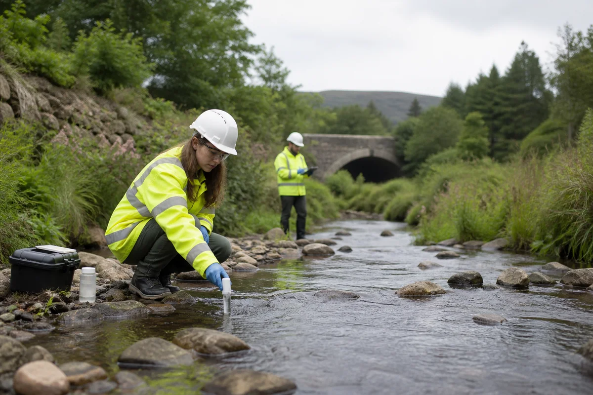 Professionals working in environmental consultancy and services