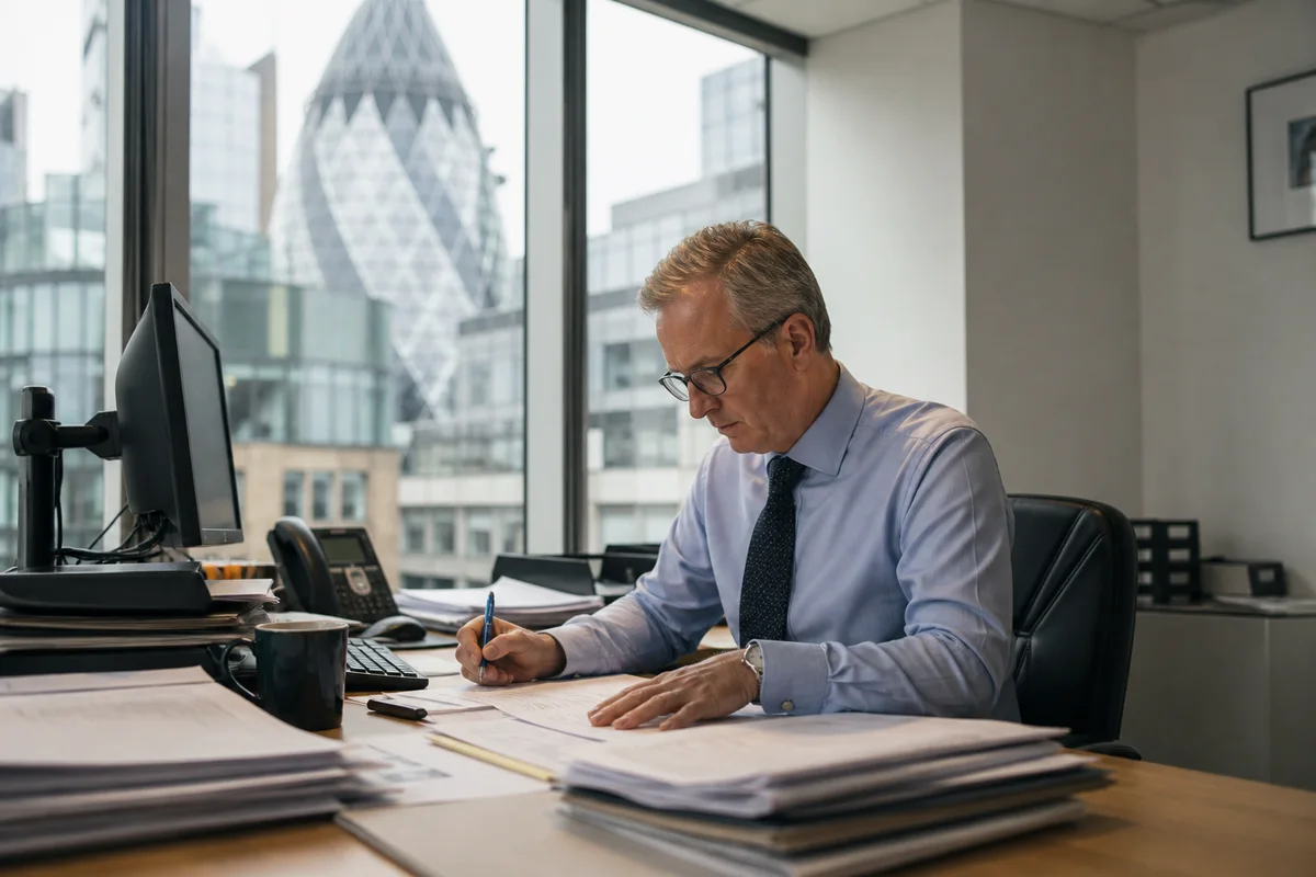 Professionals working in financial, accountancy and insurance services