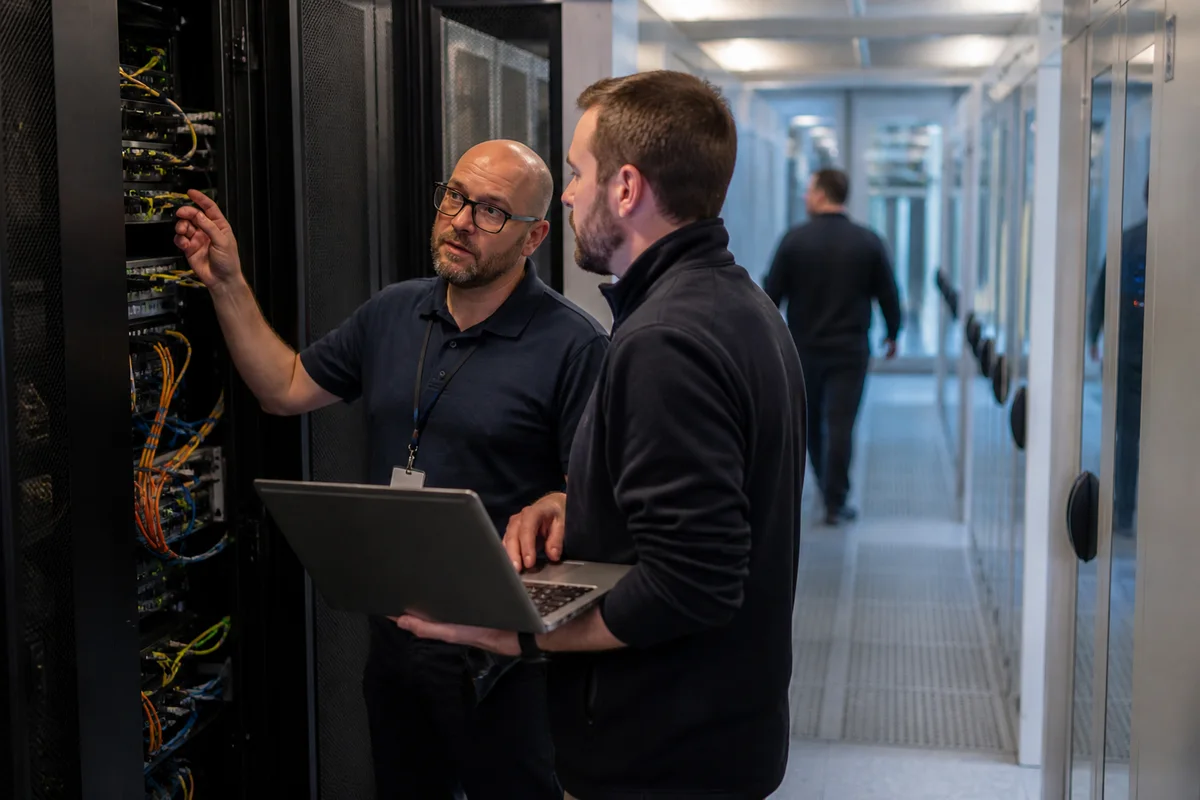 Professionals working in it managed services