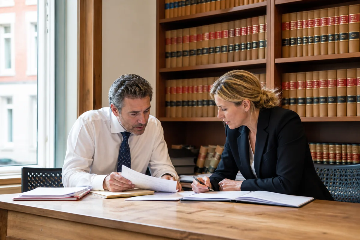 Professionals working in legal services